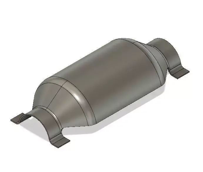EXHAUST CONVERTER COVER 3D model