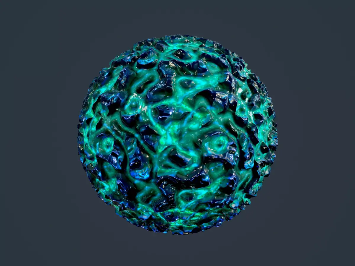 Sci-fi Alien Creature Environment Seamless PBR Texture 08 Texture