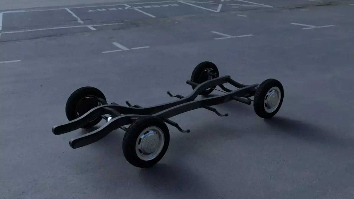 Mercedes Benz 190SL Chassis 3D model
