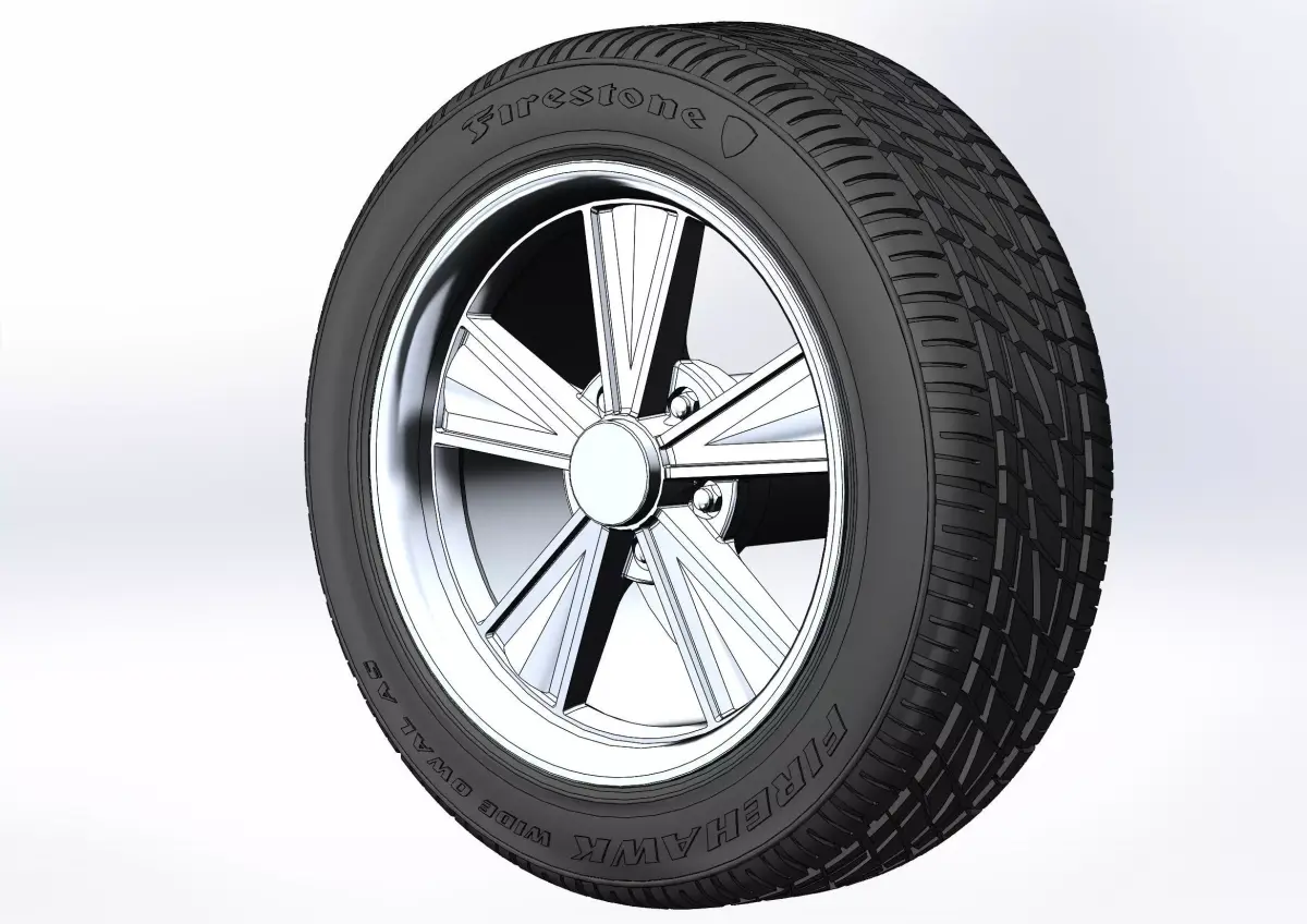 Custom wheels Vision Wheels Dazzler for your scale model 3D print model