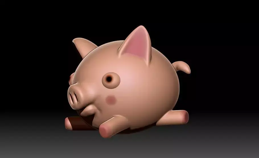 Cartoon Pig  3D model