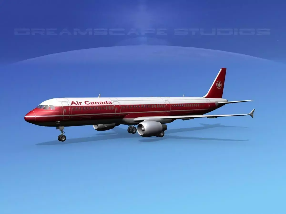 Airbus A321 Air Canada 1 3D model
