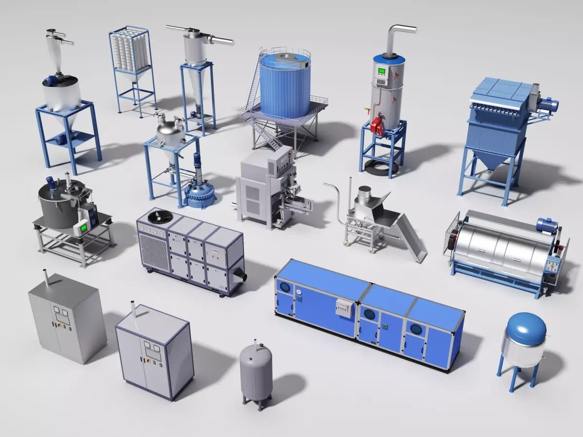 industrial equipment 3D model get