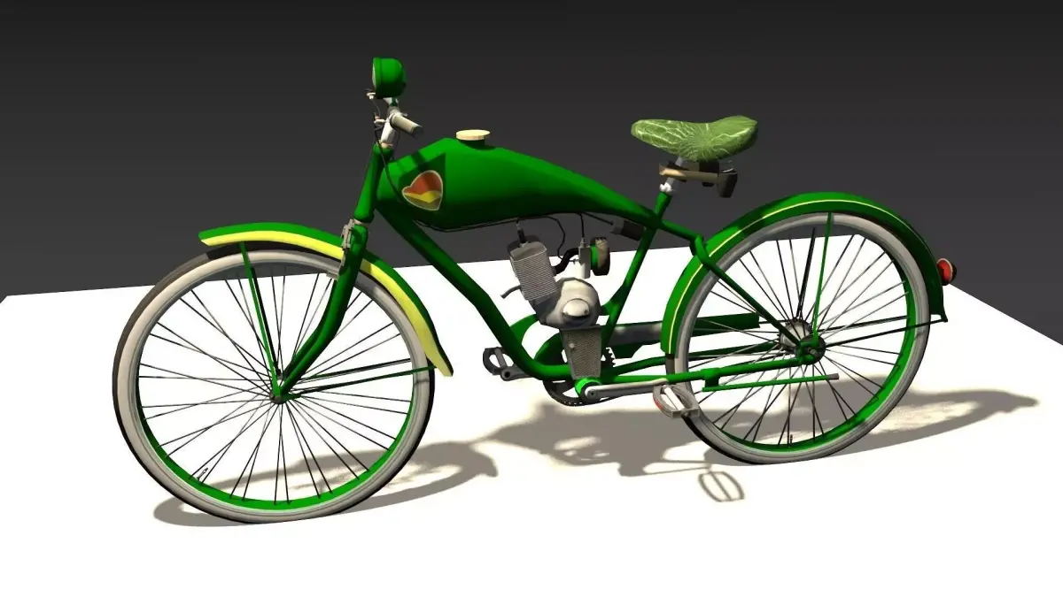 Old Bicycle Low-poly 3D model purchase
