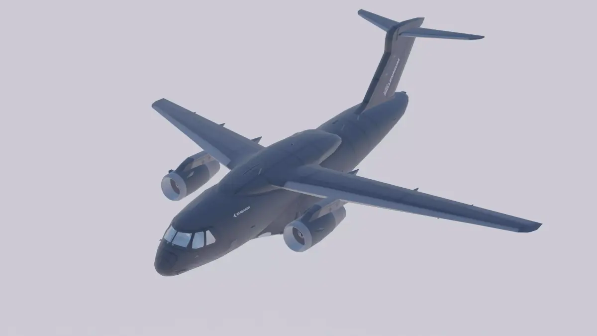 Embraer C-390 Millennium Low-poly 3D model