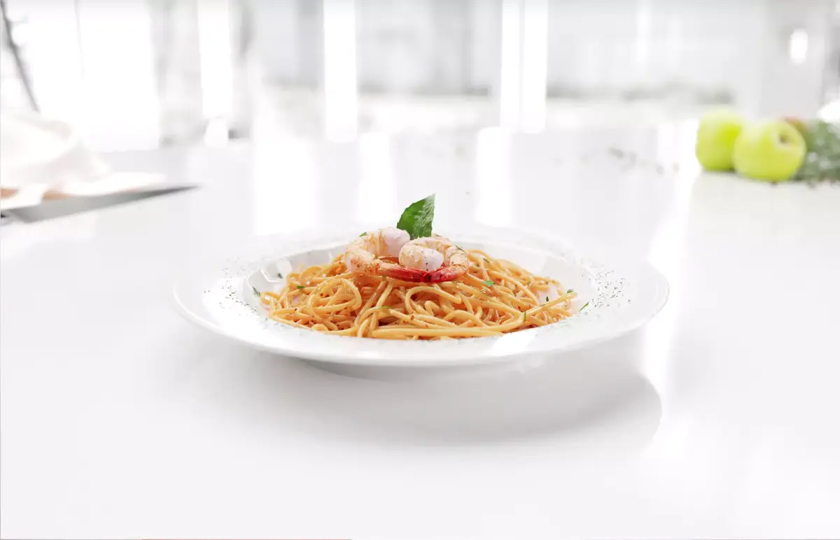 Spaghetti 3D model noodles in bowl 3D model