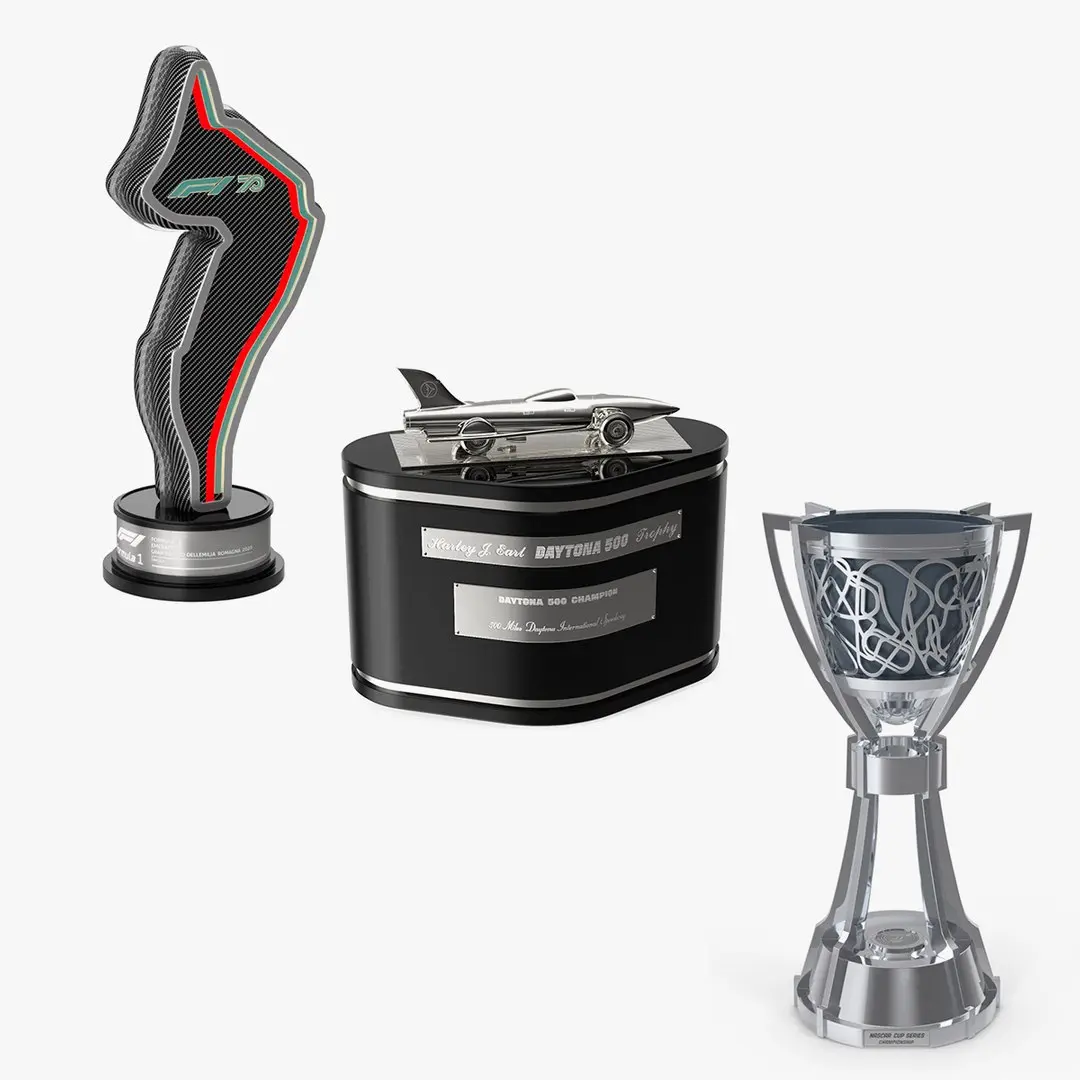 Racing Trophies Collection 3D model