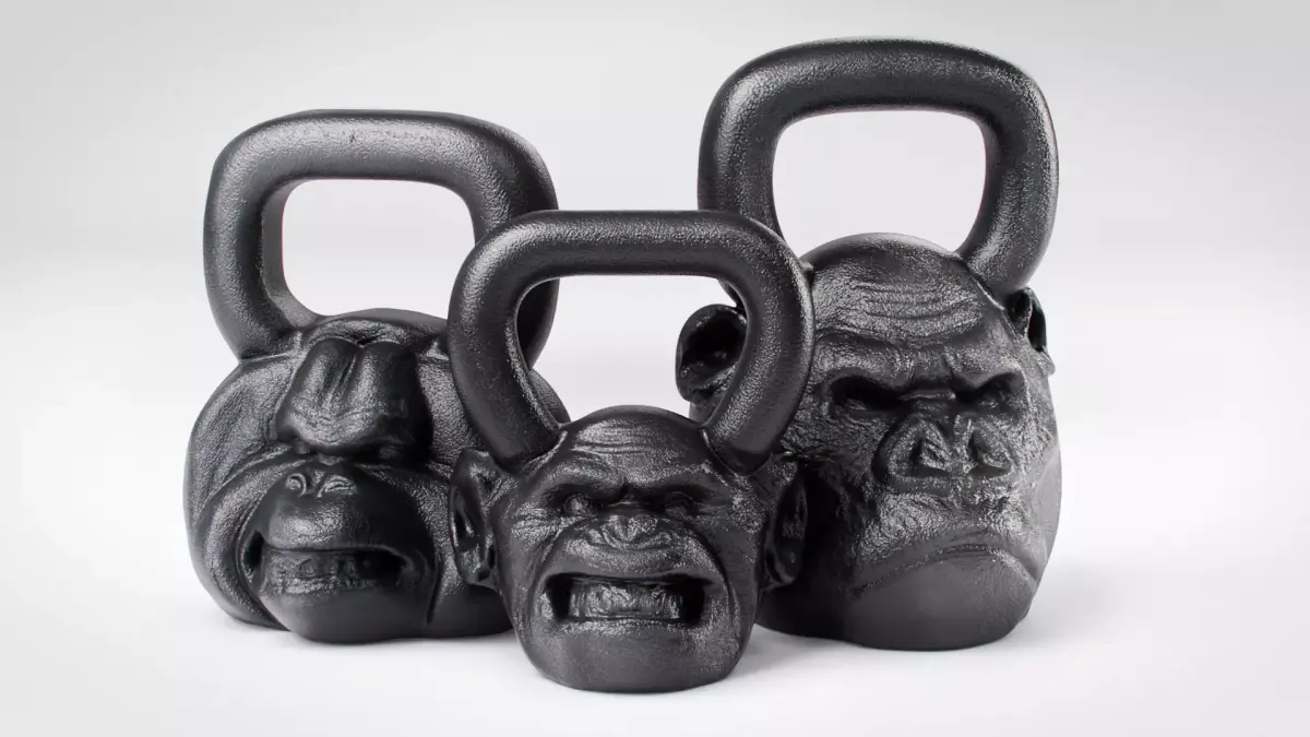Kettlebells Onnit Primal - Chimpanzee Orangutan Gorilla Set 3D model