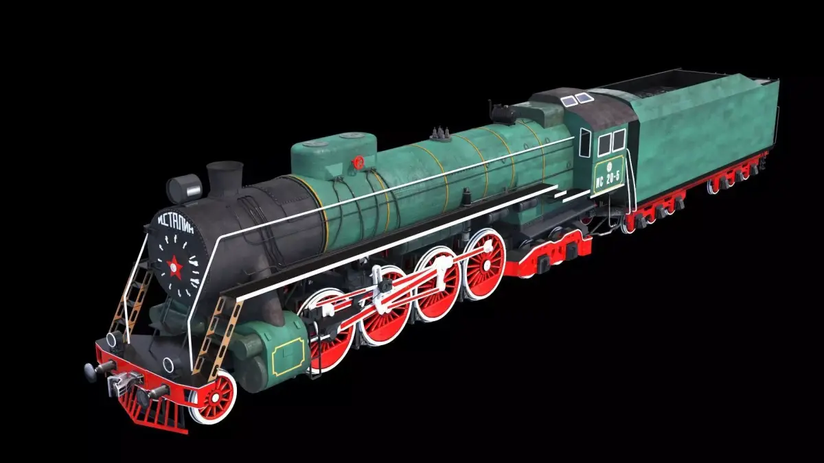 Soviet Locomotive IS 20 3D model