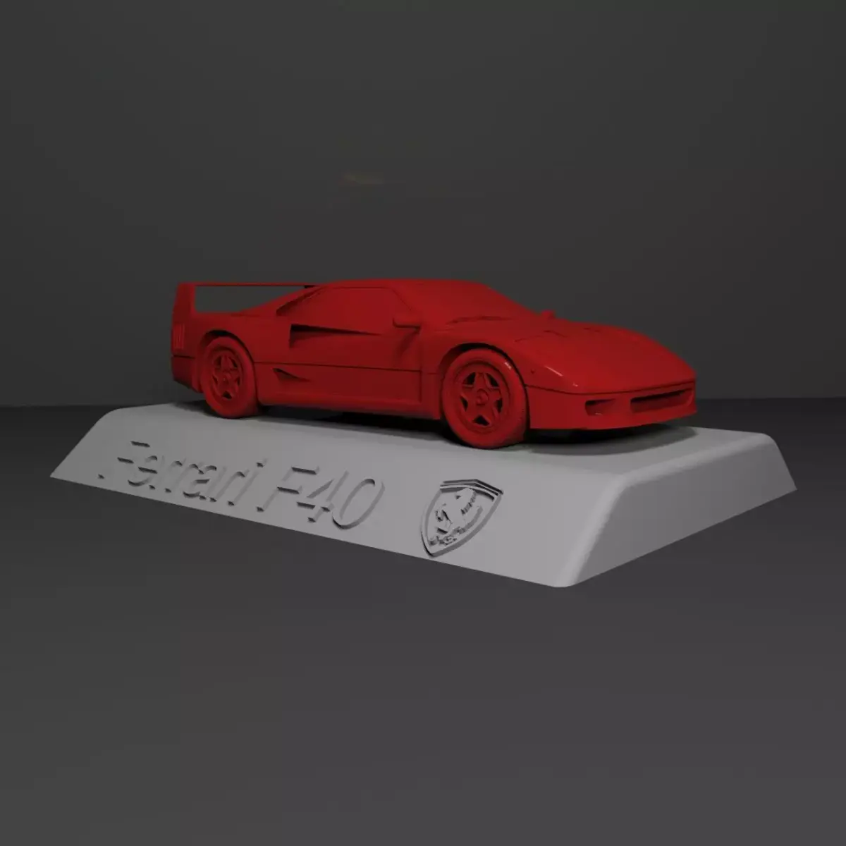 Ferrari F40 3D Model Ready For Print Free 3D print model