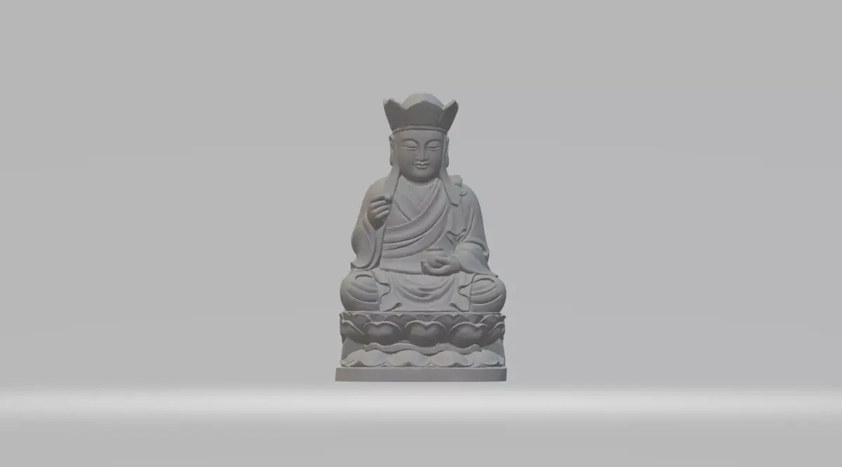Ksitigarbha Bodhisattva Buddha Statue  3D print model