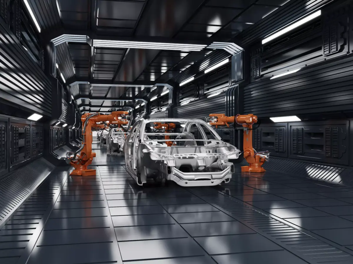 Automobile production workshop 3D model