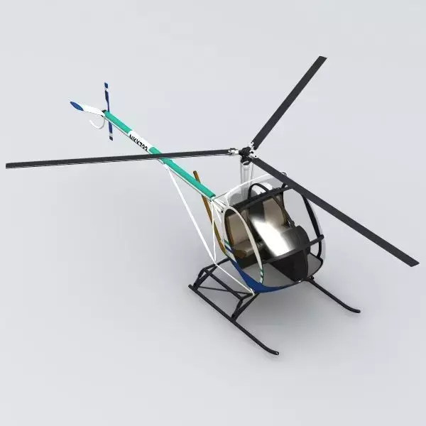 Schweizer 300 Helicopter 3D model