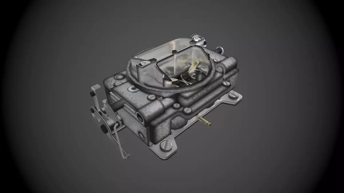 Carter carburetor Low-poly 3D model