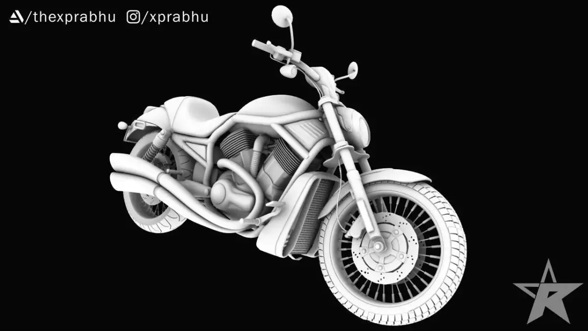 Harley Davidson Vrod 100th Anniversary 3D model