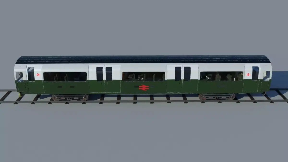 Subway metro train carriage 3D model