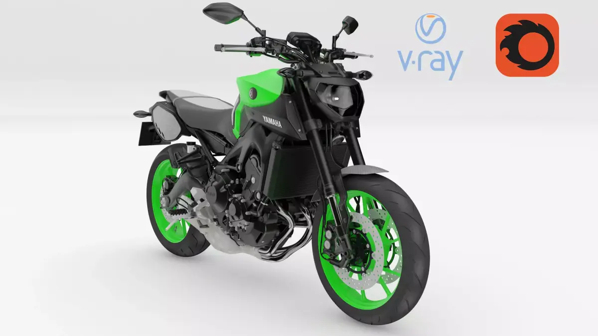 Yamaha MT-09 3D model