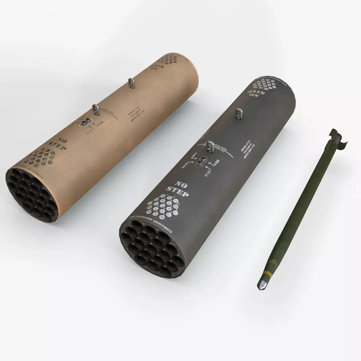 Missile Launcher M-261 Low-poly 3D model