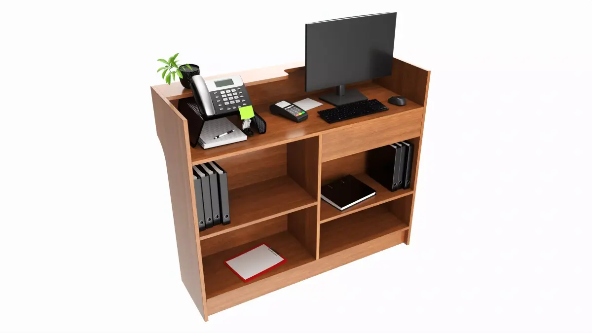Store Register Checkout Counter Large 3D model