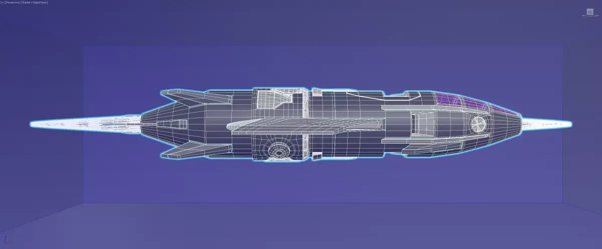Inverted Electric Jet Sub - Vortex class explorer - Concept 3D model