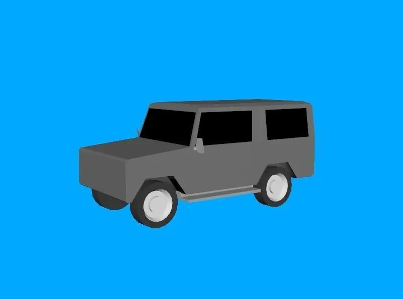 Jeep Base Free low-poly 3D model
