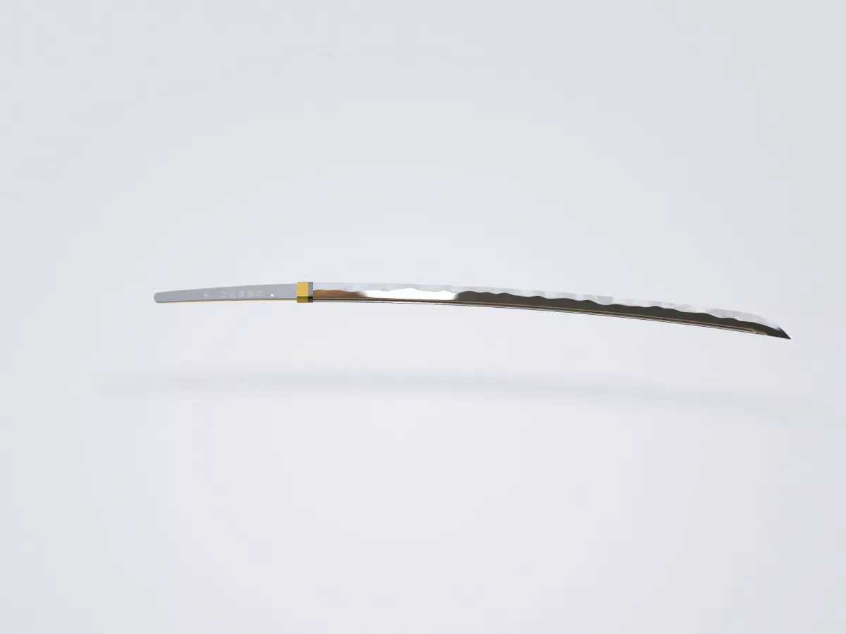 katana samurai sword 3D model 4