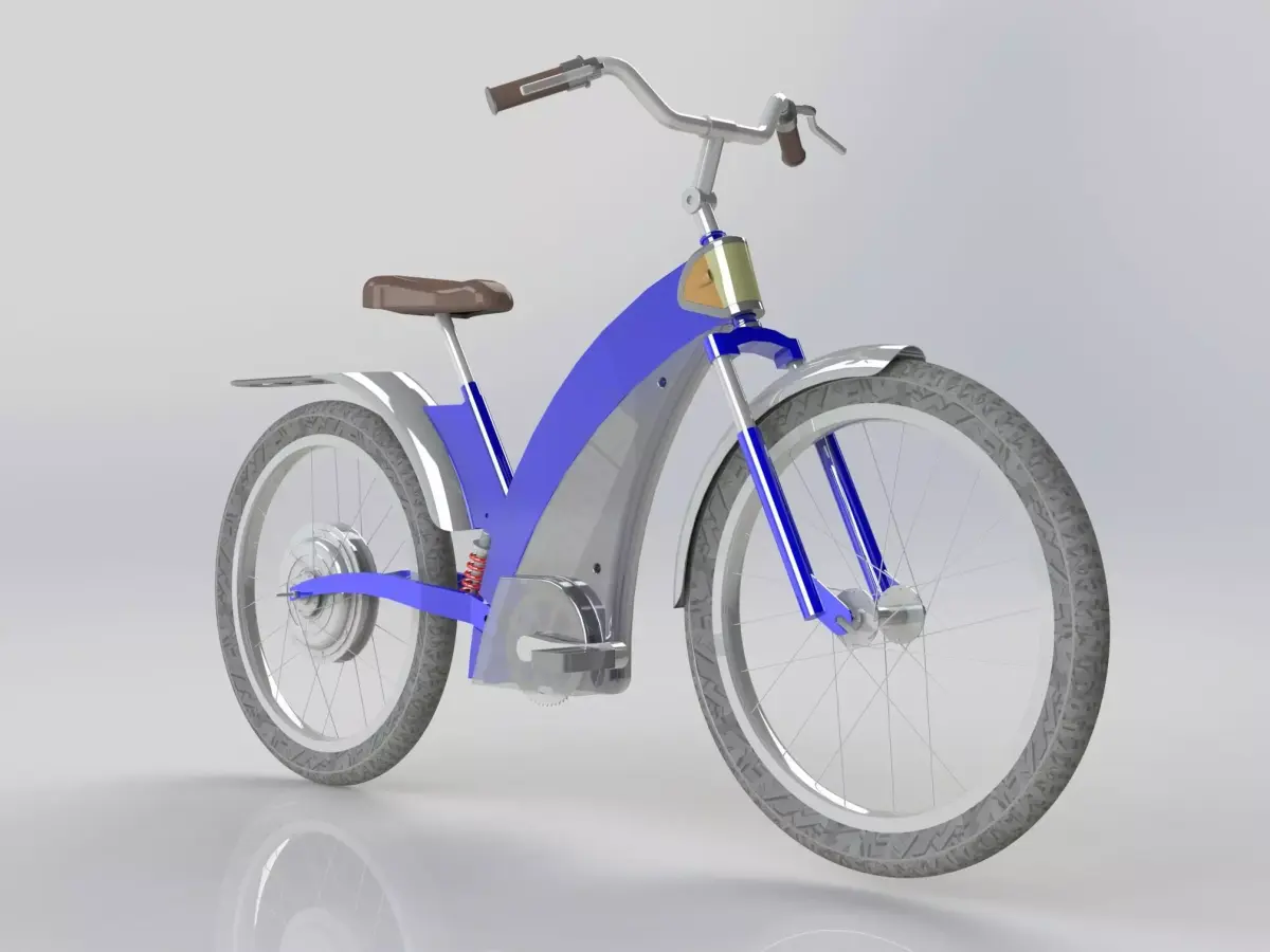Electric Bike 3D model get
