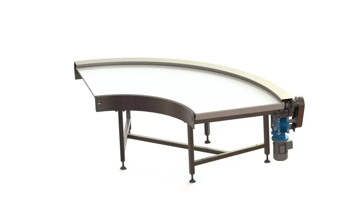 90 Degree Turning Belt Conveyor 800mm  Industrial CAD Model 3D model