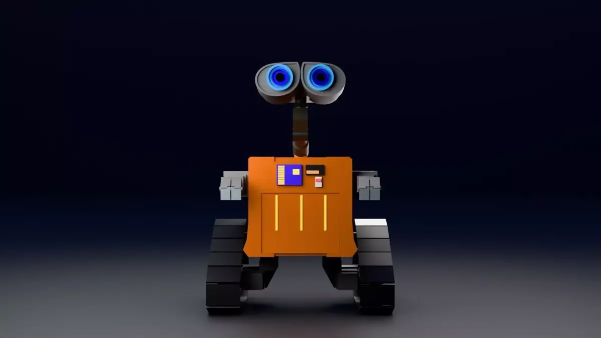Wall e Robot Detailed Character Sci Fi Utility Low Poly Model  Low-poly 3D model