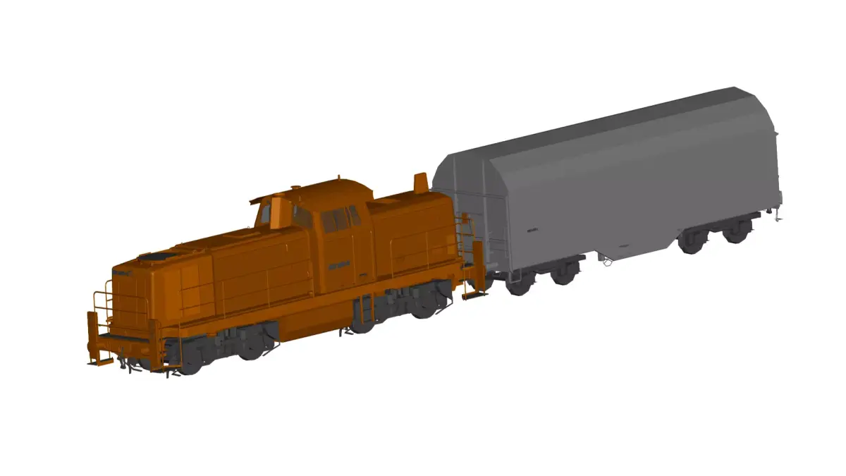 freight train 3D model