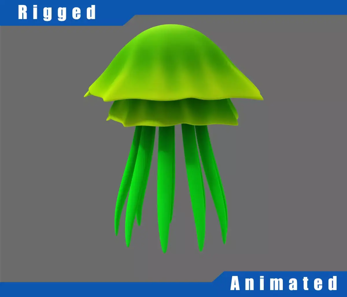 Cartoon Jellyfish 3D model