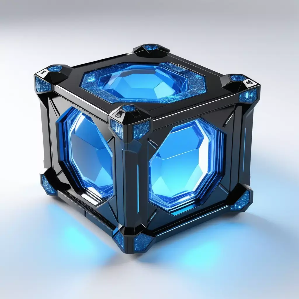 Futuristic SciFi Energy Cube 3D model