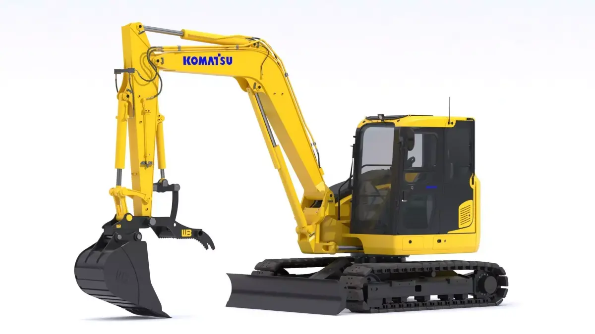Komatsu Excavators PC88MR-11 Small Excavators 3D model