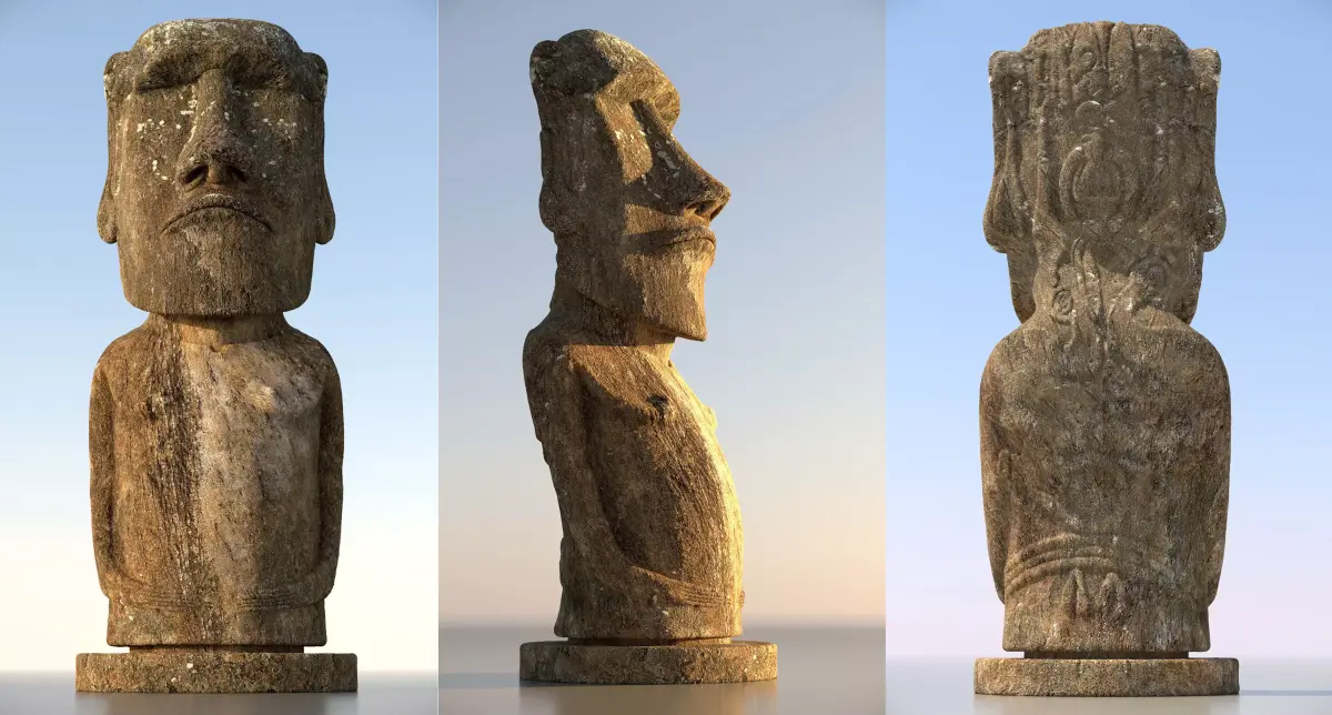 Moai Ultimate Low-poly 3D model