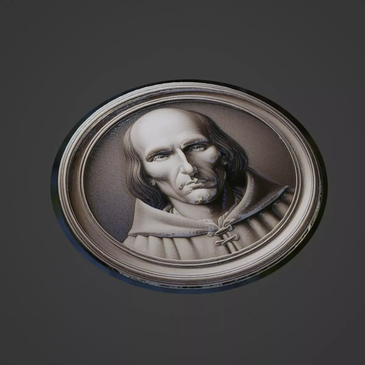 Foucault Medallion 3D print model get
