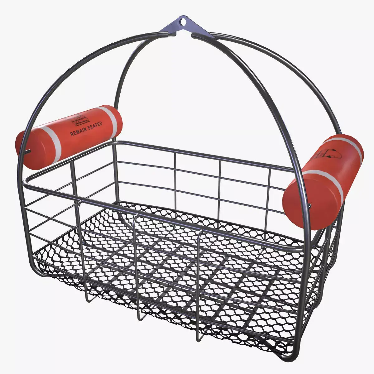 Helicopter Rescue Basket --126-- Low-poly 3D model