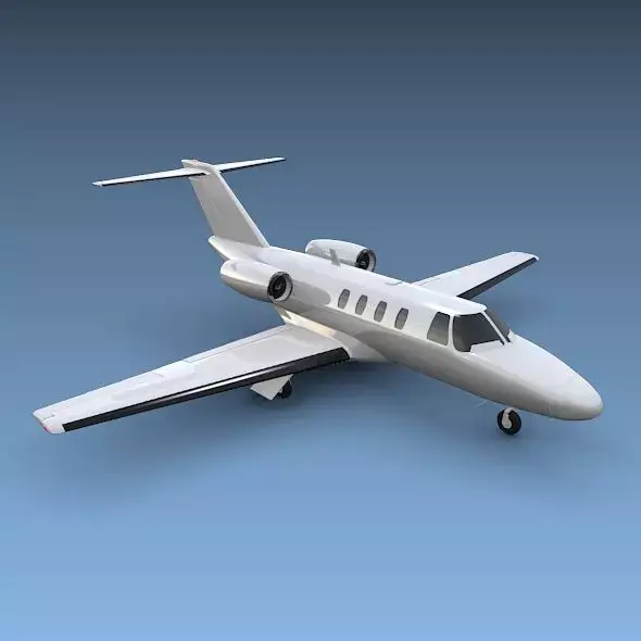 Cessna Citation cj1 private jet 3D model