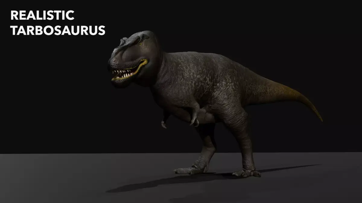 Tarbosaurus Realistic 3D Model Low-poly 3D model