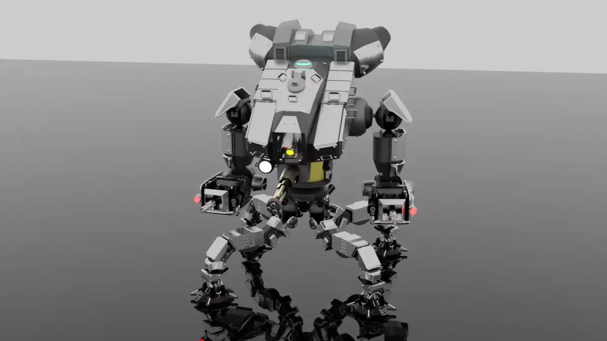 Robot Spider Mecha 3D Model Blend FBX OBJ 3D model