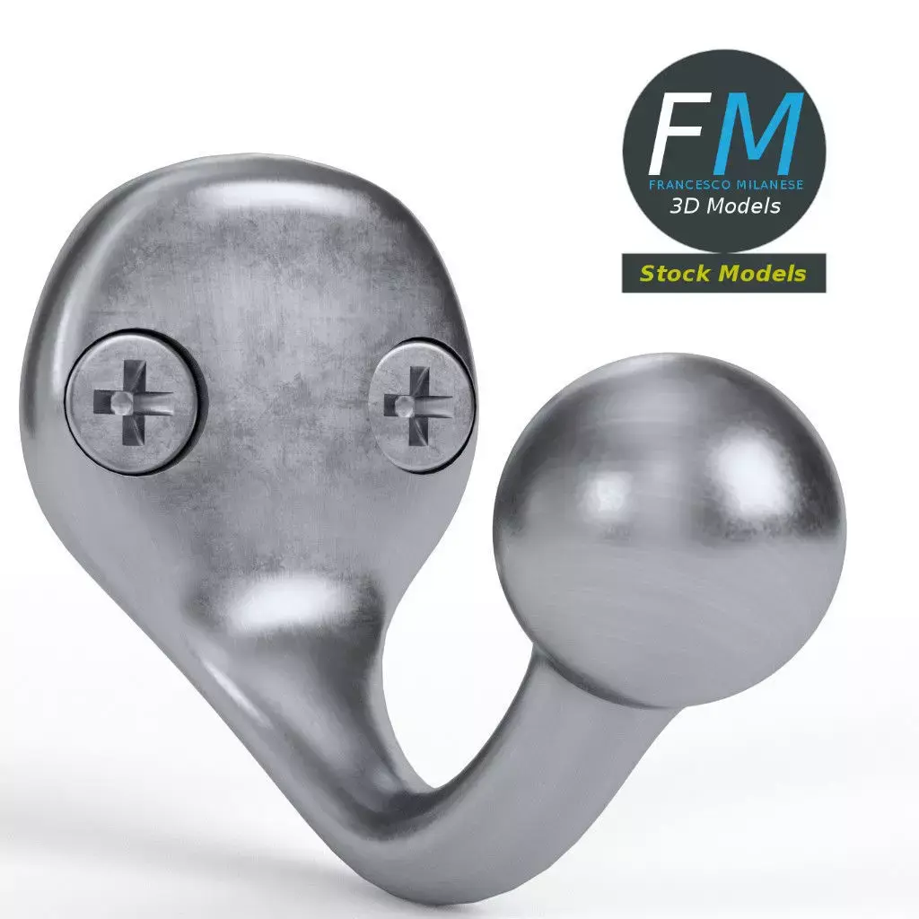 Coat hook 4 3D model