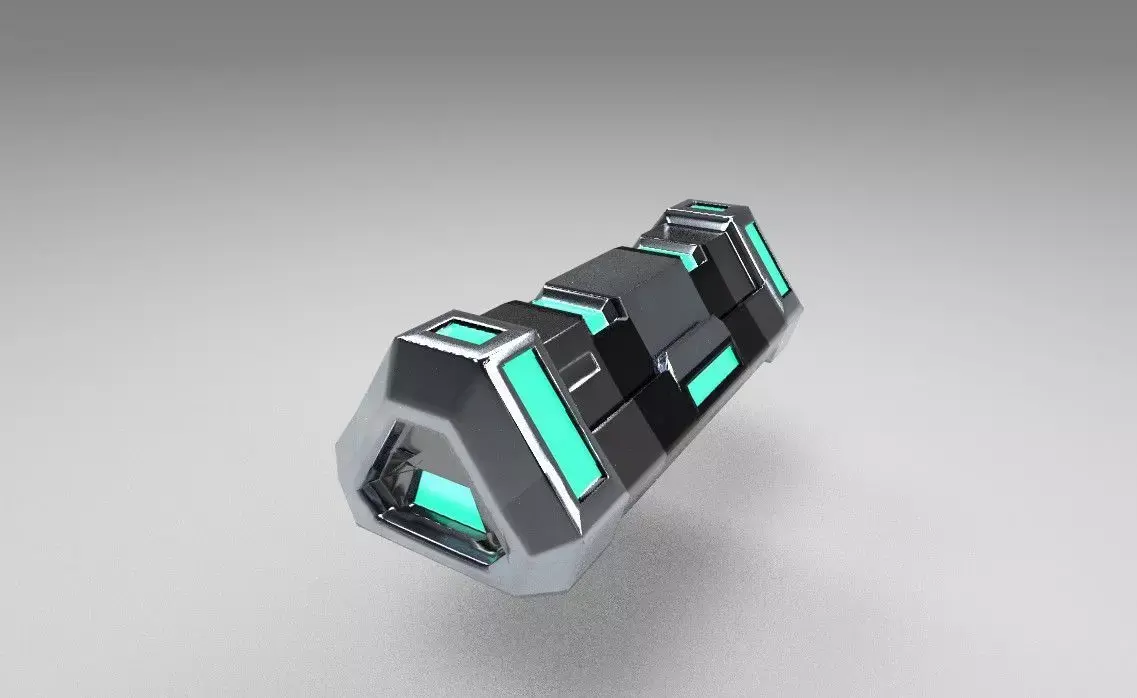 3D Model Scifi ammo energy Lowpoly Low-poly 3D model