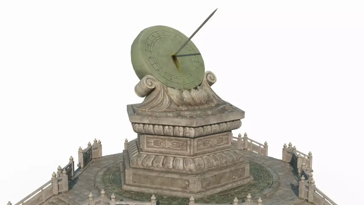 Ancient Asian timing tool corona 3D model