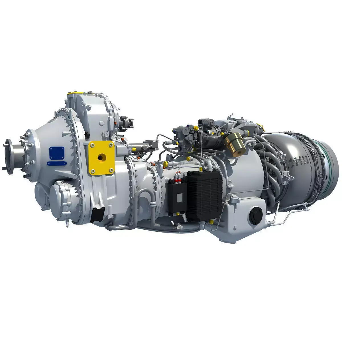Turboprop Engine Pratt and Whitney Canada PW100 3D model