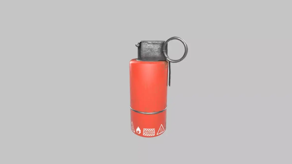 Smoke Grenade Low-poly 3D model 5