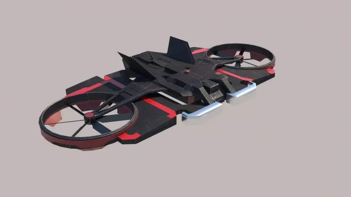 Drone The Wandering Earth Low-poly 3D model