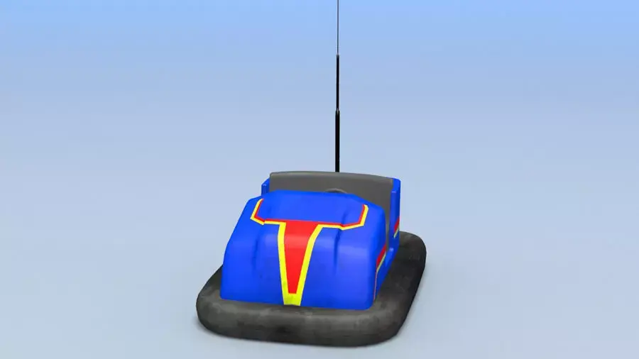 bumper cars Low-poly 3D model buy