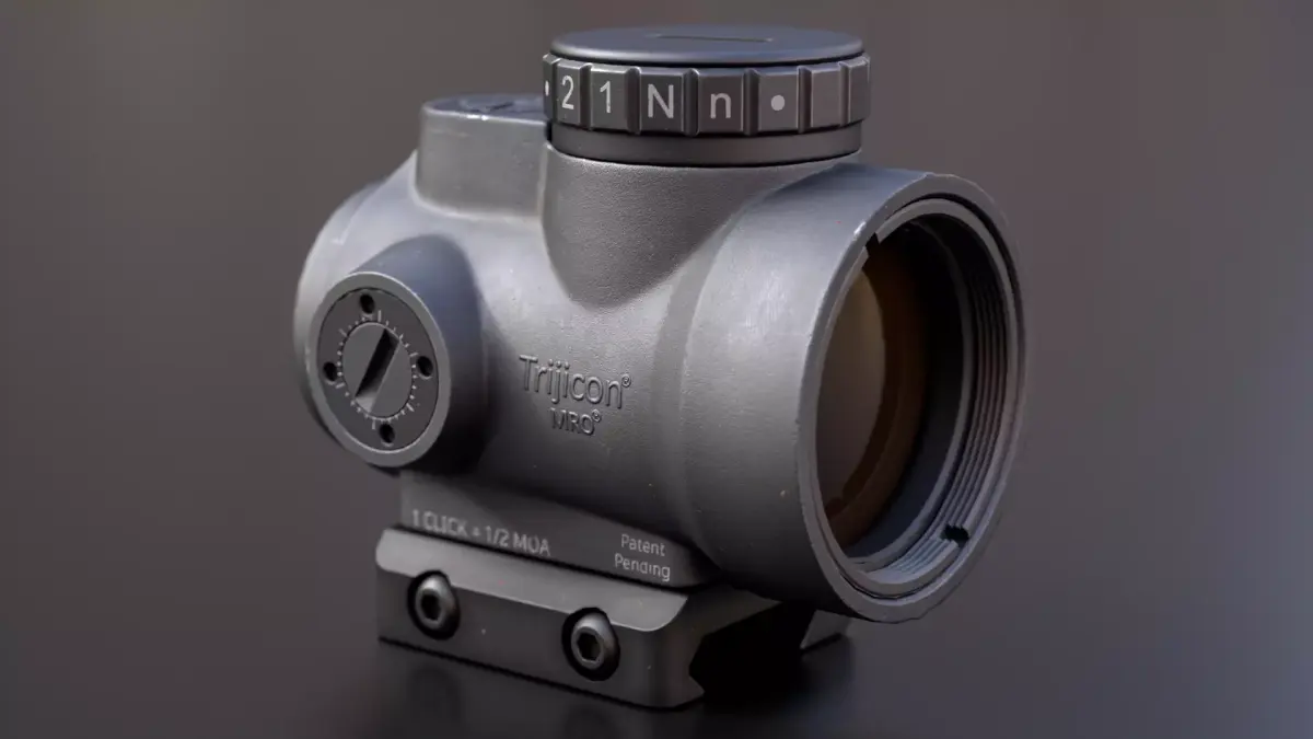 Tricicon MRO reflex sight Low-poly 3D model