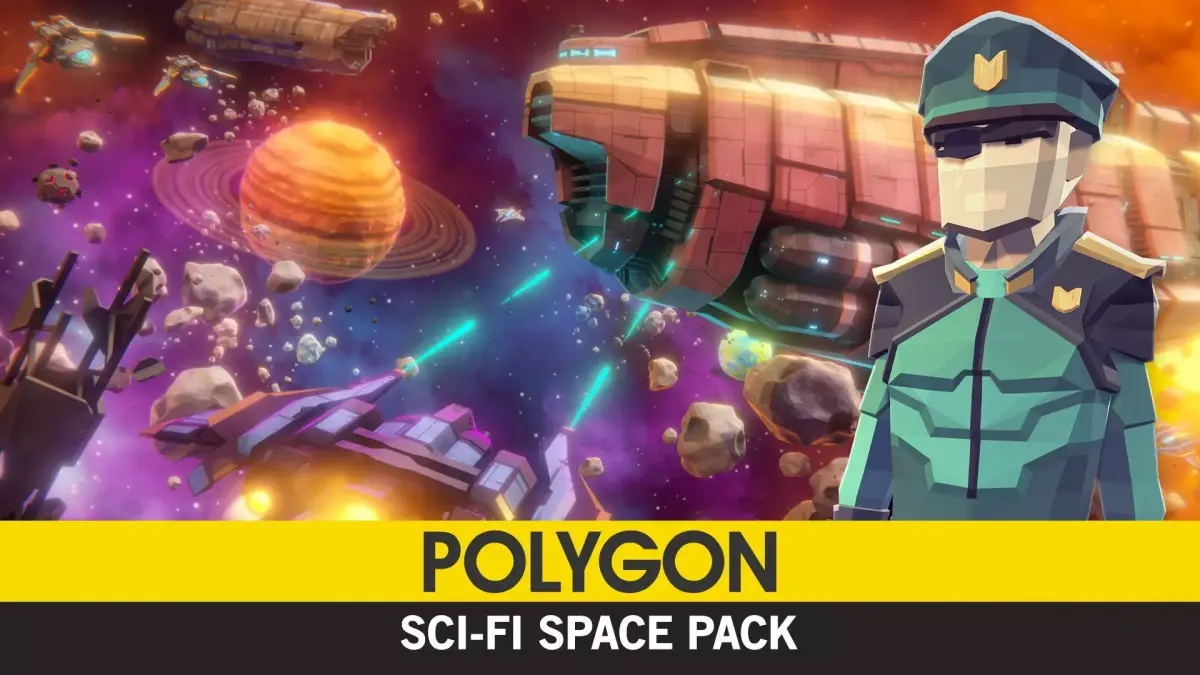 POLYGON - Sci-Fi Space Low-poly 3D model