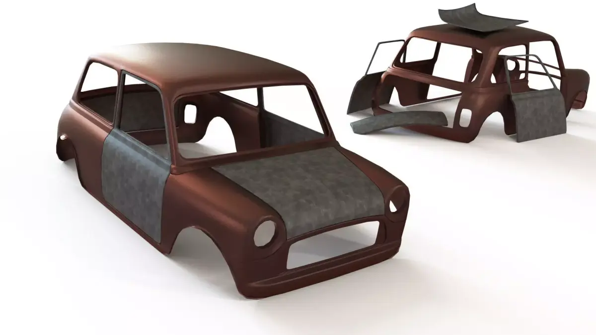Austin Mini3 Free 3D model