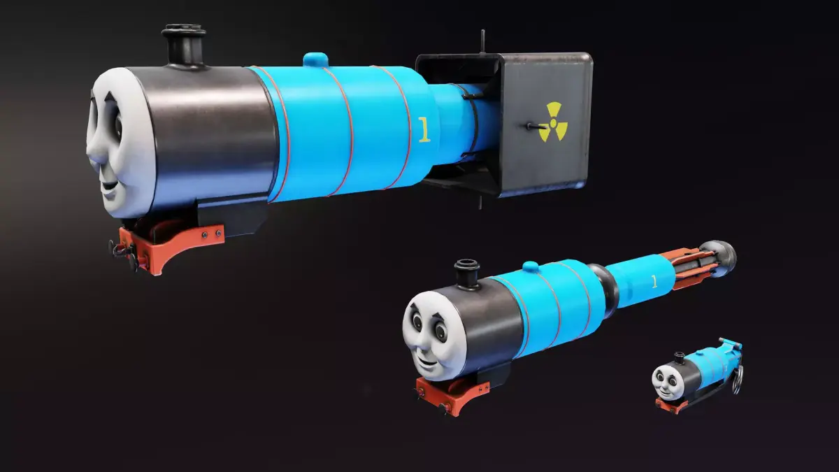 Thomas the Trinity of Explosions Low-poly 3D model